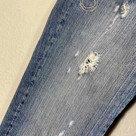 Vintage Y2K Akademiks AKDMKS Women's Distressed Sequin Low Rise Jeans- 30" Waist - Picture 8 of 12